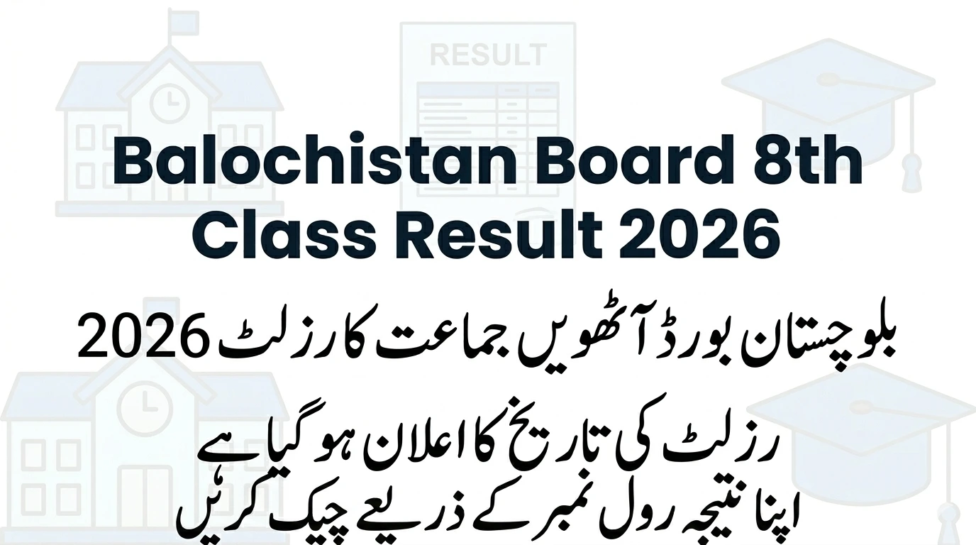 BBISE Balochistan Board Hamara Quetta 8th Class Result