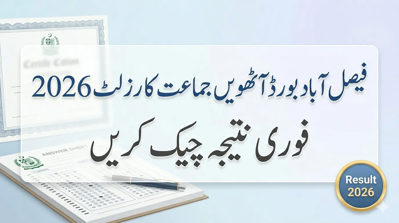 Faisalabad Board 8th Class Result 2026
