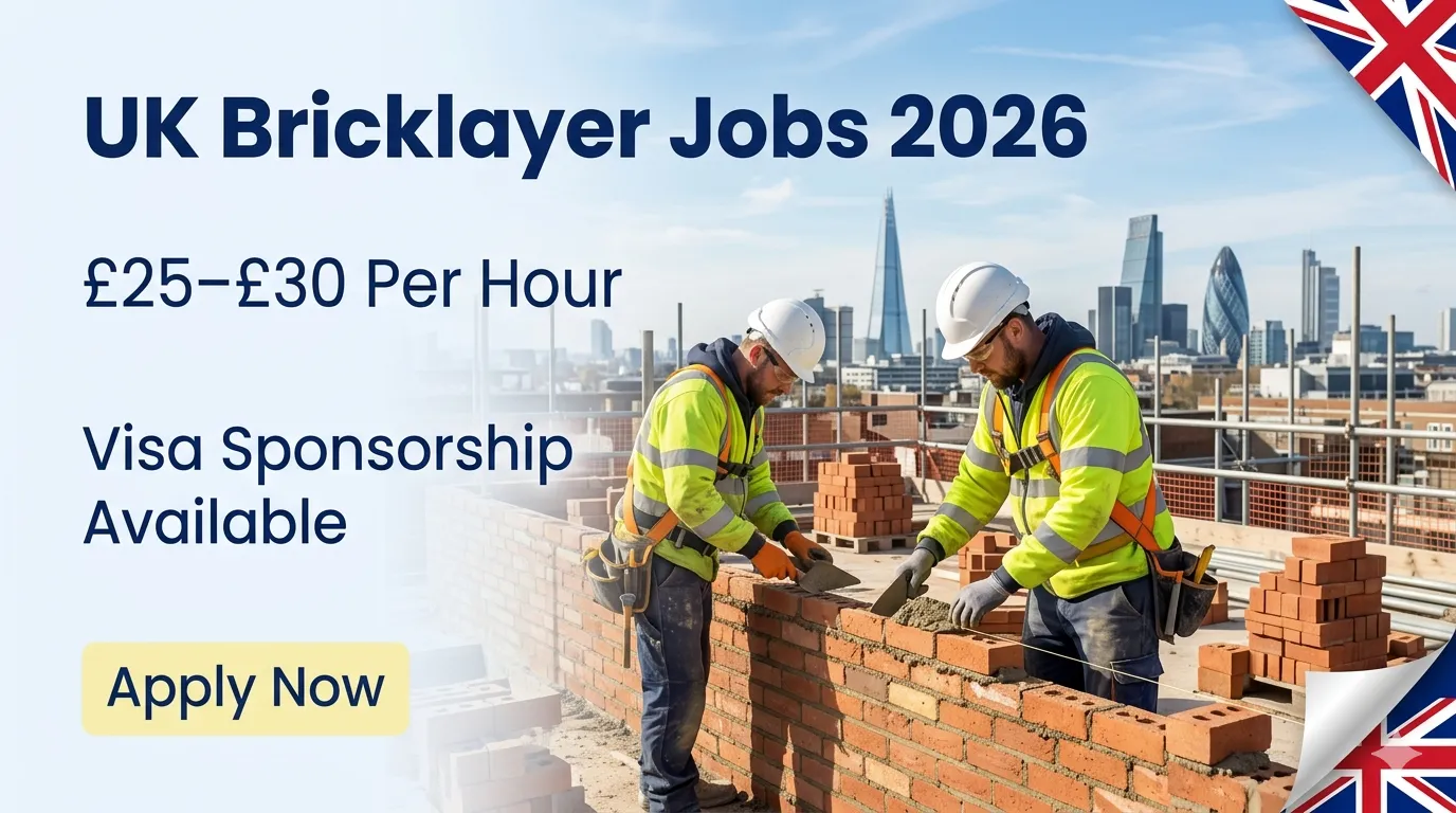 Urgent Bricklayer Jobs in UK