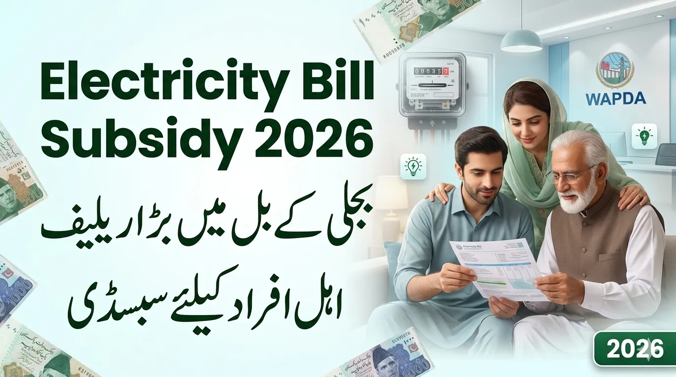 WAPDA Electricity Bill Subsidy Program