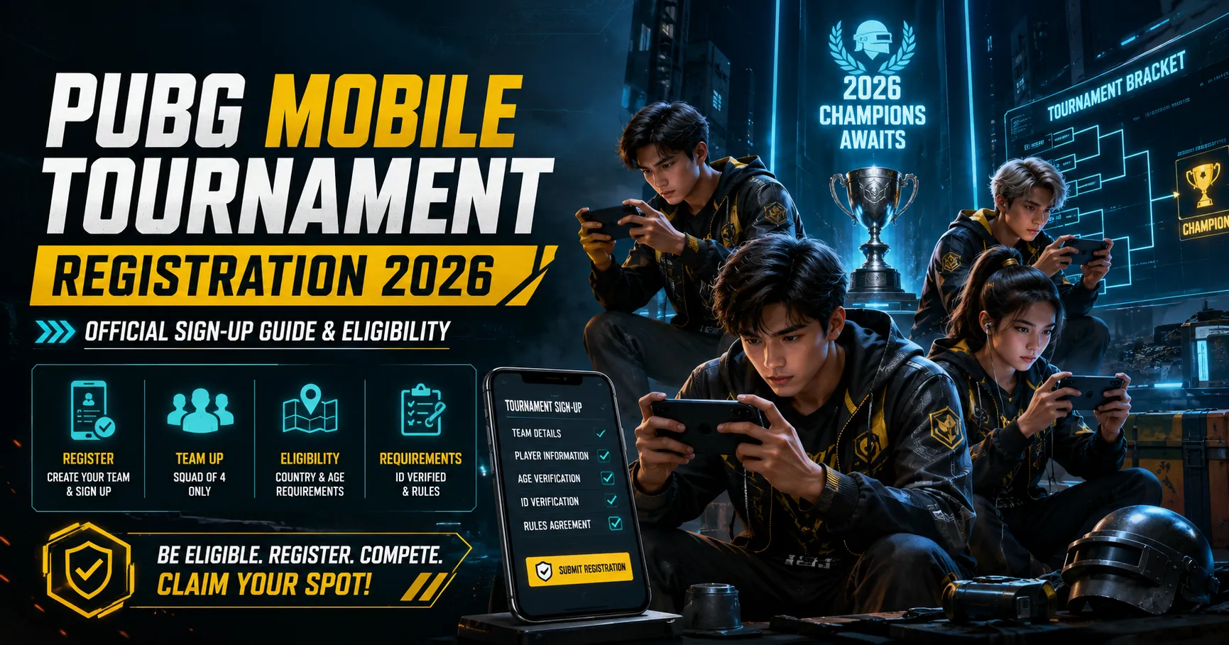 PUBG Mobile Tournament Registration 2026: Official Sign-Up Guide and Eligibility
